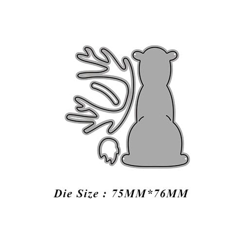 JMCRAFT 2021 Christmas Deer Metal Cutting Dies DIY Scrapbook Handmade Paper Craft Metal Steel Template Happy Christmas Dies