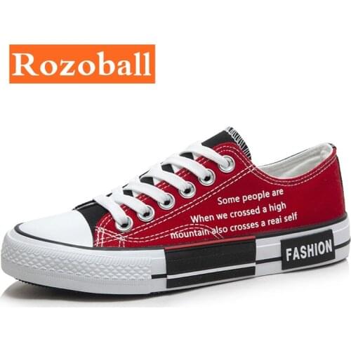 Men Canvas Shoes Vulcanize Shoes Cheap Flat Men Sneakers Light Fashion Breathable Non-slip Walking Shoes Dropshipping Rozoball