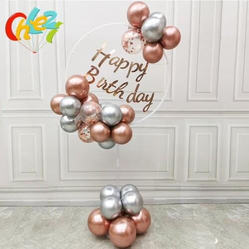 Ring Balloon Bracket Round Garland Arch Balloons Wreath Macaron Metallic Latex Wedding Birthday Party Decoration Baby Shower