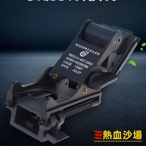 Hot blooded battlefield pvs-14 aluminum alloy tipper night vision device bracket laser lettering support fast army fan helmet