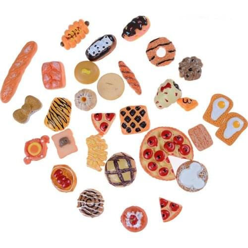 10pcs Home Craft Mini Food Ornament Miniature Dollhouse Decor Doll House Accessories Scale Miniatures