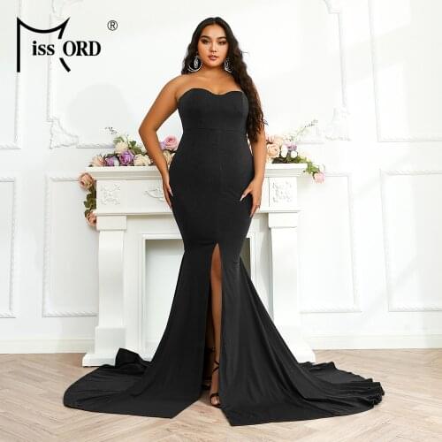 Missord 2021 Plus Size Dresses Evening Party Summer Women Maxi Sexy Backless Off Shoulder Split Floor Leng Elegant Long Vestidos