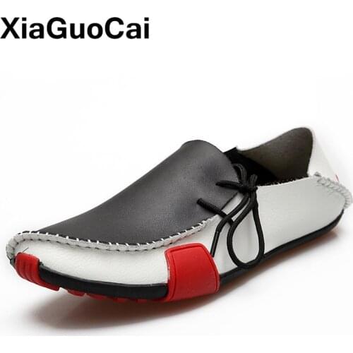 Men Shoes Spring Autumn Driving Casual Shoes Male Leather Shoes Slip On Flats Loafers Moccasins 2021 Social Footwear Big Size