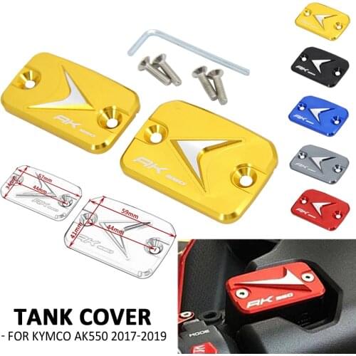 NEW Motorcycle For KYMCO AK550 AK 550 2017 2018 2019 Front Brake Fluid Reservoir Gas Fuel Tank Filler Oil Cap Cover