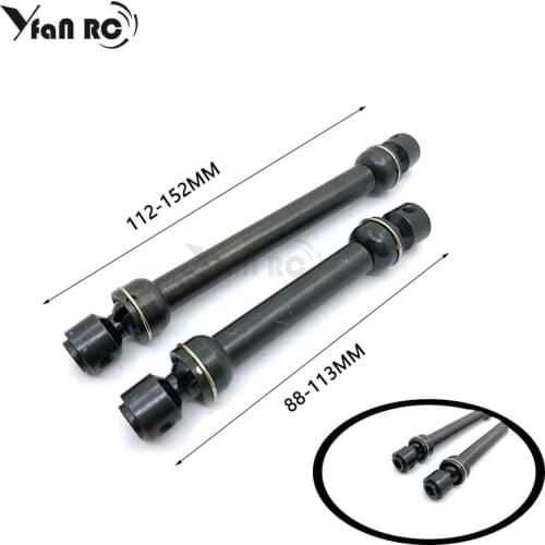1pcs 88-113mm / 112-152mm Heavy Duty Metal Steel Drive Shaft For Axial SCX10 90046 RC4WD D90 Wraith RC Crawler Car Hop Up Parts