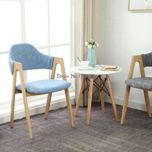 Simple Nordic style makeup chair net red student dining table chair backrest lazy casual home writing chair computer chair