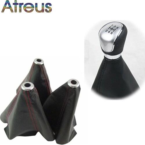 Atreus 1pc Gear shift knob dust-proof cover For Fiat Punto 500 Volkswagen VW Polo Passat B7 B5 Golf 5 6 Touran T5 T4 Bora Tiguan