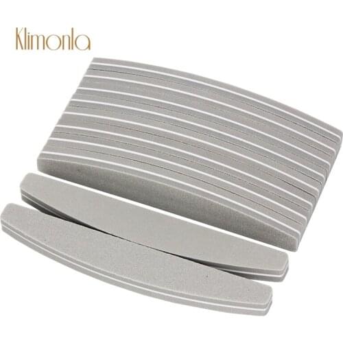 25Pcs/Pack Bendable Sponge Nail Buffer Files 100/180 Grit Gray Polishing Nail File Care Tools Beauty Salon Tools Accessories