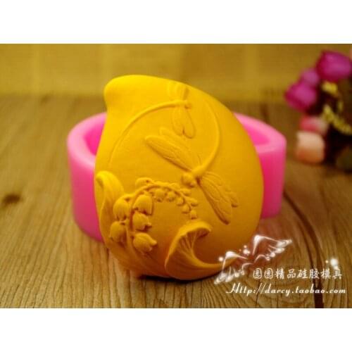 Dragonfly Silicone Soap mold handmade 3d silicone mould DIY Craft molds S280