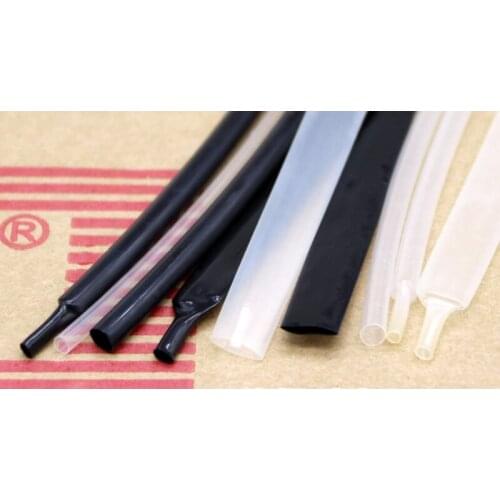 Inner Diameter 2.4mm PVDF Heat Shrink Tubing 2:1 Semi-hard Flame Resistant High Temperature Cable Sleeve Wear Resistant 600V