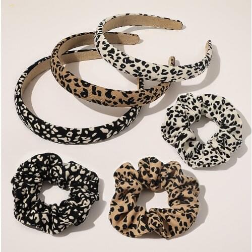 Womans Leopard print headband hairband hair rope Large intestine hair circle E. hair bands Fashion hair accessories for girls