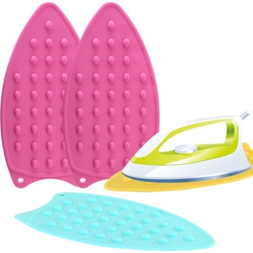 1PC Silicone Iron Hot Protection Rest Pads Mats Safe Surface Iron Coaster Stand Mat Holder Ironing Pad Insulation Boards