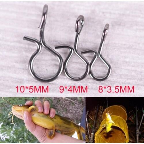 20/30/50Pcs Black Fly Fishing Snap Quick Change for Hook & Lures High Carbon Steel Fishing Accessories