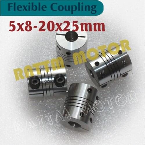 4pcs Flexible Coupling Stepper Motor 5x8mm CNC Parts Router Mill