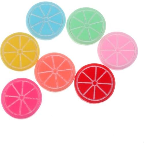 50pcs Mixed Resin Lemon Slices Decoration Crafts Flatback Cabochon Embellishments For Scrapbooking Beads Diy Accessories
