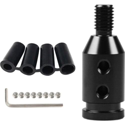 Aluminum Shift Knob Adapter for BMW Mini Non Threaded Shifters 10x1.5mm Black
