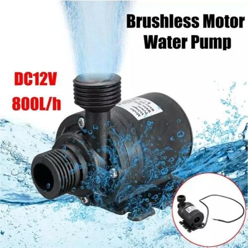 12V Brushless Water Pump Threaded Mouth Centrifugal Submersible Pump For Fountain Solar Panel Pond Household Aquarium Accessory