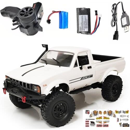 Big size 1/16 2.4G 4WD DIY Crawler Truck RC Car Kit Off-Road Drift Climbing Vehicle Toys Gifts Full Proportional Control RTR car