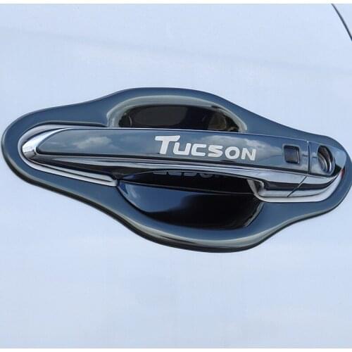 For Hyundai Tucson 2015-2020 Car Door Handle bowl Trim Strips Sticker Door handle patch Accessories