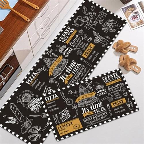 Home Decoration Kitchen Mat Anti-slip Waterproof Oil Proof Entrance Doormat Living Room Balcony Bathroom Carpet Hallway Bath Rug
