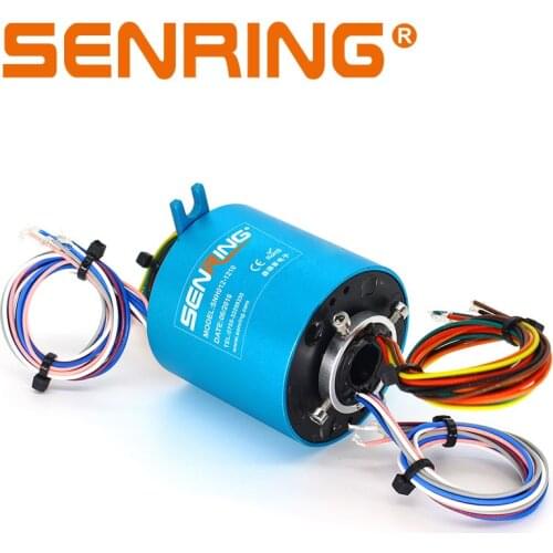Electrical Slip Ring Hole Size 12.7mm OD56mm Through Bore Slipring Current Signal Tramsmission for Rotation Application