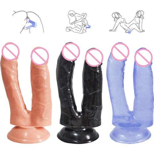 Double Penetration Dildo for Girls Sex Toys for A Couple Penis Ring Silicone Games for Adults Soft Material Remote Control JR