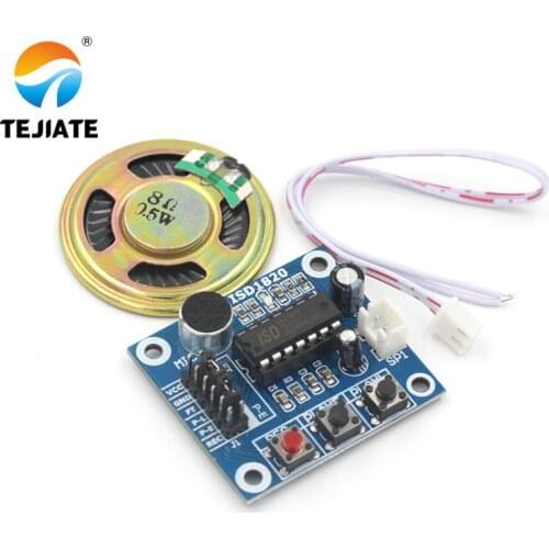 ISD1820 recording module voice module the voice board telediphone module board with Microphones + Loudspeaker