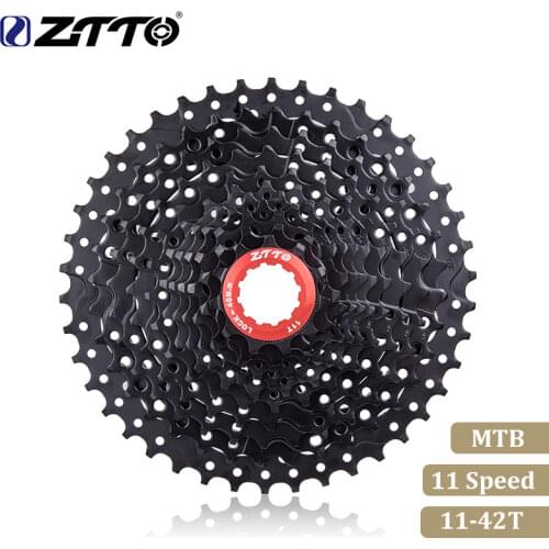 ZTTO Mountain Bike MTB 11 Speed Cassette Wide Ratio 11 Velocidade 42T Bicycle Parts Black Freewheel for Parts M7000 M8000 M9000