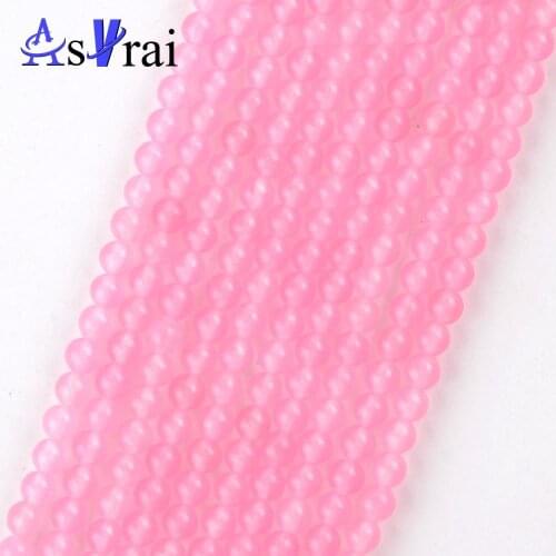 Natural Stone 3mm Light Pink Jades Stone Round Shape Beads For Jewelry Making Spacer Loose Beads Diy Bracelets Wholesale15"