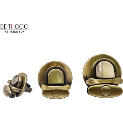 BDTHOOO 5Pcs Metal Clasp Turn Lock Twist Lock for DIY Handbag Bag Purse Hardware Closure Bag Parts Accessories