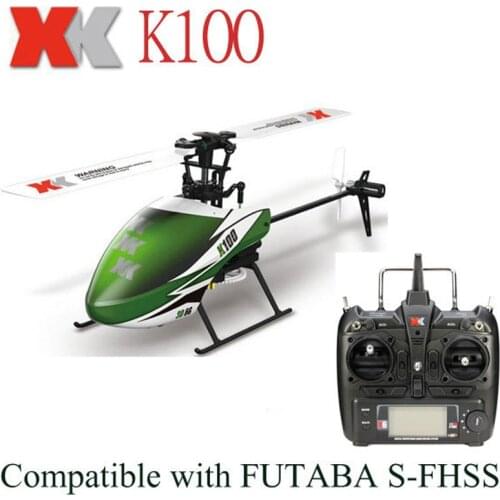 Original XK Falcon K100 6CH 3D 6G System Brushless Motor RTF RC Helicopter