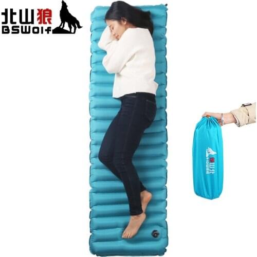 Outdoor Built-In Inflator Pump Camping Mat Inflatable Mattress Inflatable Sleeping Pad Inflatable Bed Air Mattress Folding Bed