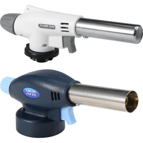 Portable Gas Torch Outdoor Camping Butane Gas Burner Copper Torch Kitchen Blow Lighter Soldering Welding Torch Culinary Torches