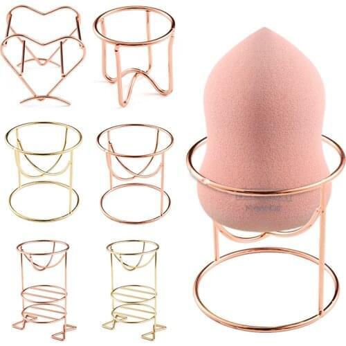Beauty Makeup Sponge Drying Holder Rack Powder Puff Shelf Puff Storage Rack Beauty Tray Metal Drying Bracket Box