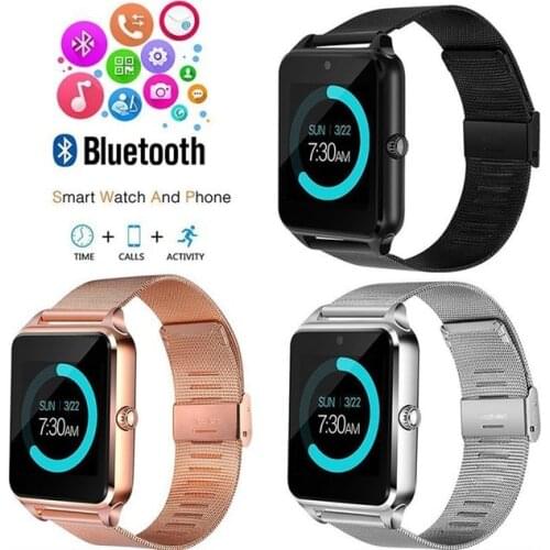 Z60 steel belt smart watch smart watch Bluetooth smart wearable Phone Watch mens watches for Huawei xiaomi