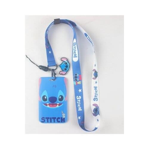 Disney Stitch Winnie Dumbo Lotso Bear Anime Figures Cartoon Product Cosplay Accessories Casual Card Holder Gifts