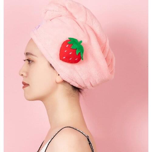 Coral Fleece Hair Turban Shower Cap Quickly Dry Hair Shower Hat Wrapped Towel Bathing Cap Bathroom Accessories