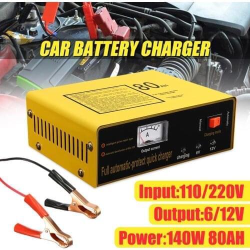 Universal AC110250V To DC 612V 80AH 140W Automatic Intelligent Car Battery Charger Full Automaticprotect Quick beautifully