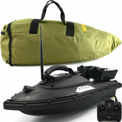VERY100 500M Wireless GPS Fishing Bait Boat Hook&Bait Post Speedboat 2 Hoppers for Angling Carp Fishing with Carry bag
