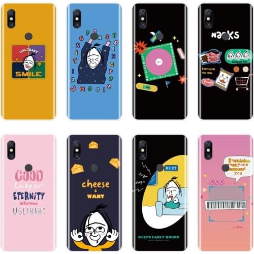 Funny Cartoon Girl Pink Cute Phone Case Silicone For Xiaomi Mi Max 1 2 3 Soft Back Cover For Xiaomi Mi Note Mix 1 2 2S 3