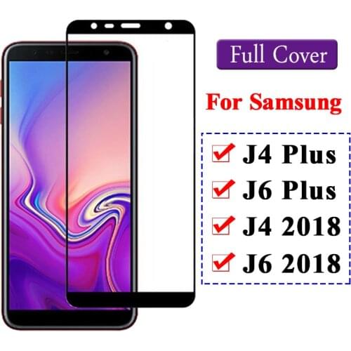 Protective glass on for samsung j 4 plus 6 galaxy j4 j6 2018 screenprotector samsun tempered glas 4j 6j protection j4plus j62018