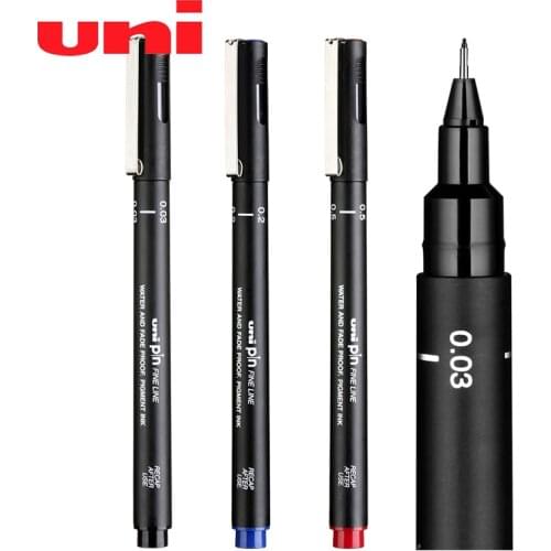 1PCS Uni Water-based Hook Pen PIN-200 Waterproof / Alcohol-resistant Watercolor / Comic Hand-painted Designed for Art Students