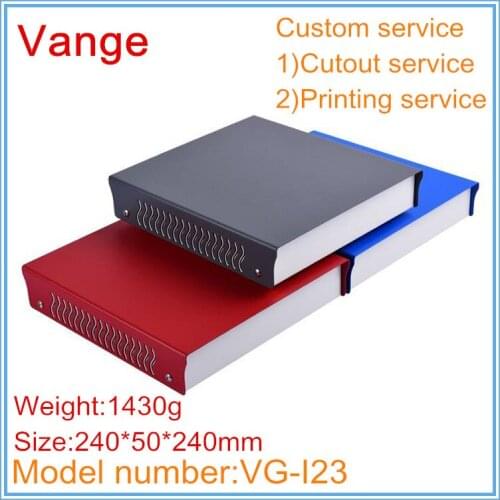 1pcs/lot AP electronics project metal boxes 240*50*240mm Iron sheet enclosures cases diy housing for signal launcher equipment