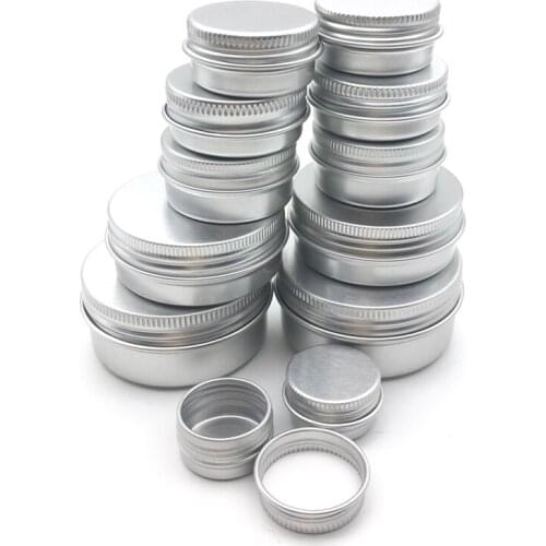 100 frascos de da lata dos pces 5g 10g 15g 20g 30g 50g 60g metal vazio co cuidados com a cara creme para os olhoso labial gloss