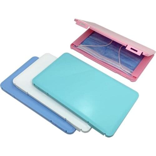 50pcs Portable Face MaskCase Household Moisture-proof Mask Box Portable Dustproof Storage Mask Container Mask Storage Seal Box