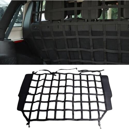 Black Rear Trunk Shielded Isolation Net Nylon Fit for Jeep Wrangler JK 2007 2008 2009 2010 2011 2012 2013 2014 2015 2016 2017
