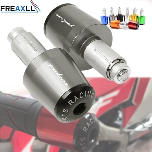 For Bajaj Pulsar 200 NS/200 RS/200 AS CNC Plugs Motorcycle 7/8'' 22mm Handlebar Motorbike Handle Bar Grips Cap Ends