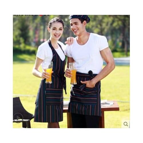 Half-length apron hotel restaurant bar cafe chef waiter work short apron waist