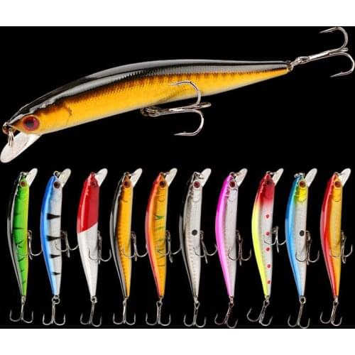 9G/10CM Artificial Floating Minnow Fishing Lure Hard Bait 3D Eyes Anti-Corrosion Bionic High Quality Plastic Fishing Lure