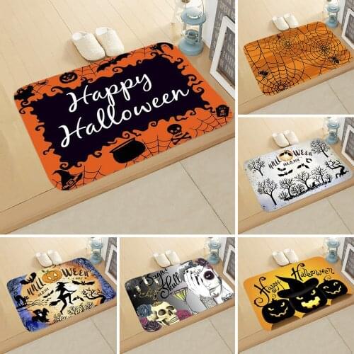 Halloween Alfomb Printing Living Room Mat Horror Tapis Salon Clown Trap Visual Carpet Bedroom Carpet Non-slip Floor Mat Cushions